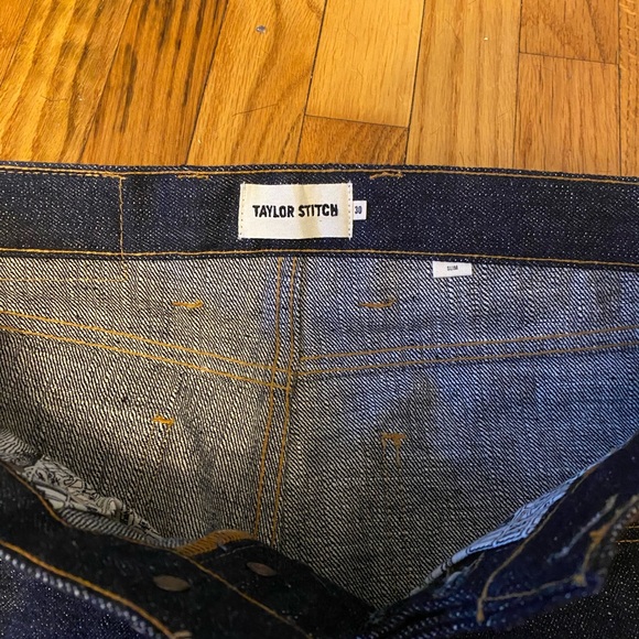 30”x32” Taylor Stitch Slim Umeda Selvedge Jeans - Picture 3 of 5